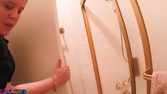 Big Tit Blonde Stepmom Gives A Blowjob And Gets Cummed On In Public