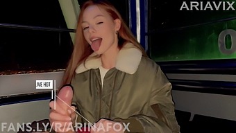Young Girl Aphrodite Gives Public Blowjob To A Guy On Their First Date, All Captured In 60fps High Definition Video.