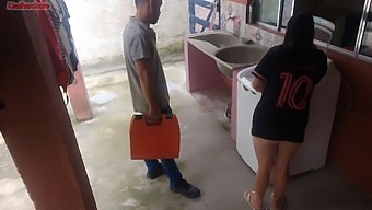 Brazilian Homemaker Trades Sexual Favors For Appliance Repair While Her Spouse Is Absent