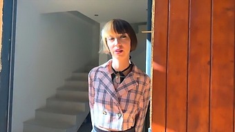 French Girl Gets Her First Doggystyle Anal Experience